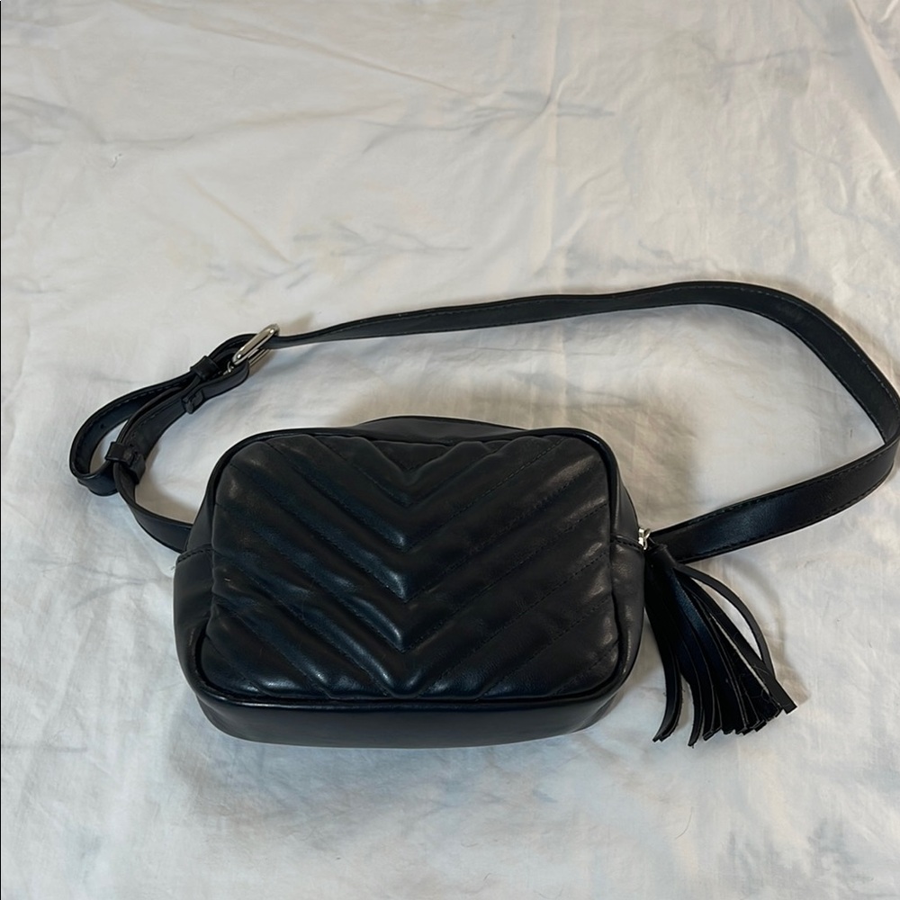 Black Quilted Waist/Belt Bag